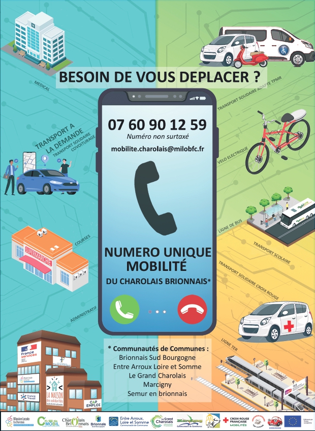 Besoin de vous déplacer: numéro unique
